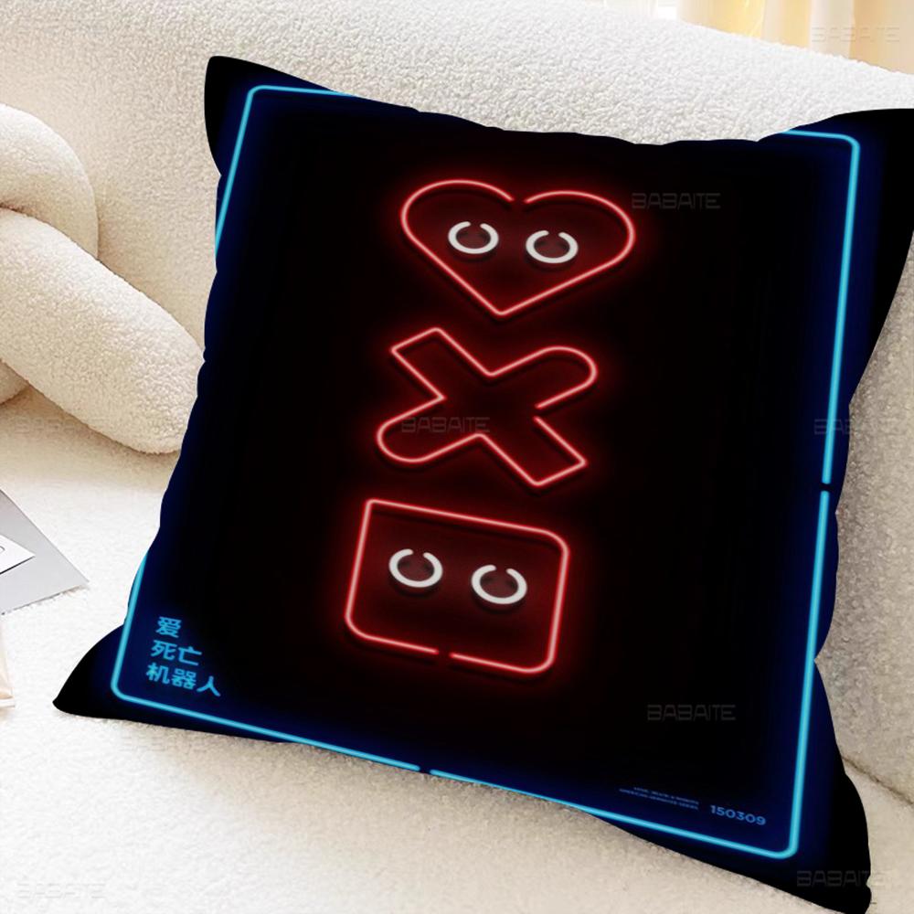 

Love Death Robots Personalized Picture Text Home Decorative Pillows Household Gifts 45x45cm 16x16Inch