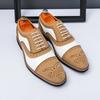 High Quality Brogues Shoes For Men British Men's Dress Formal Leather Shoes Wedding Business Leather Social Oxford Shoes Male for daily use