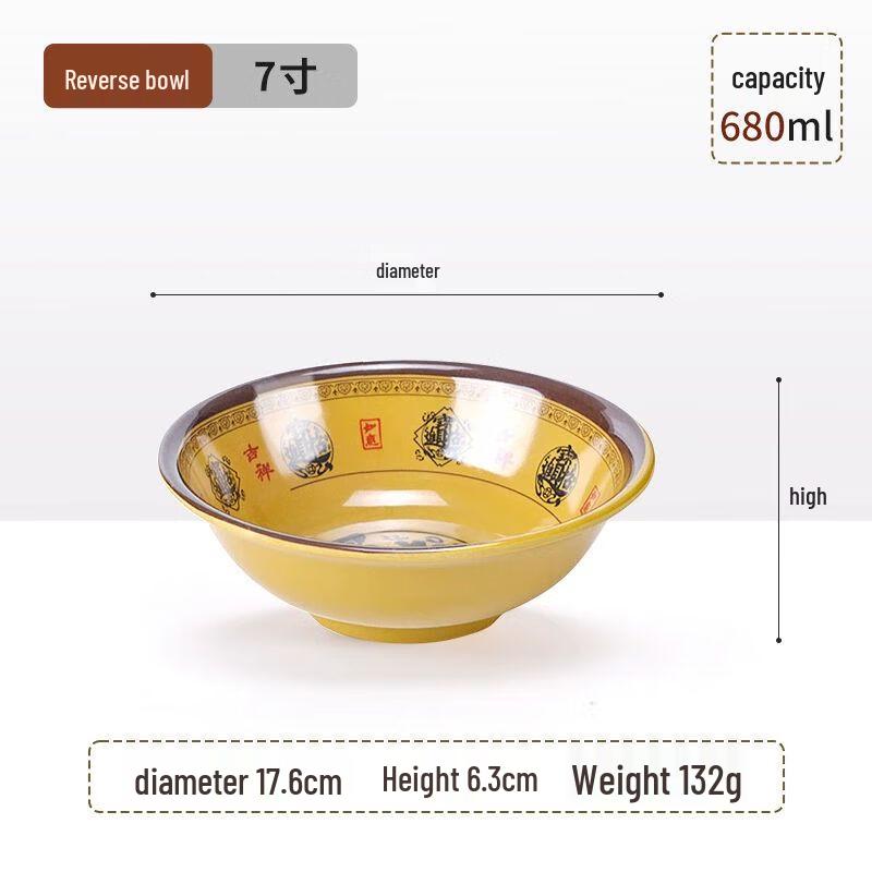 

Commercial Melamine Ramen & Noodle Bowl C6
