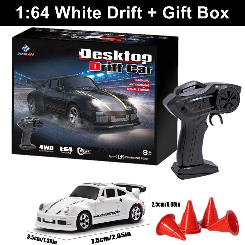 1/64 Or 1/43 Mini Drift Rc Car Remote Control Racing Vehicle With Led Lights Radio Controlled High Speed Car Desktop Toys