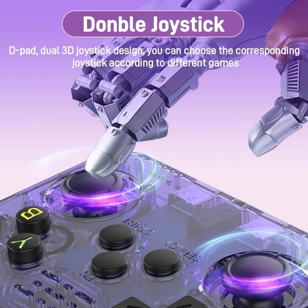 R36S Retro Handheld Game Console, 3.5-inch IPS Screen, 40,000+ Built-in Games, 20+ Emulators, 64GB/128GB Mini Game Console