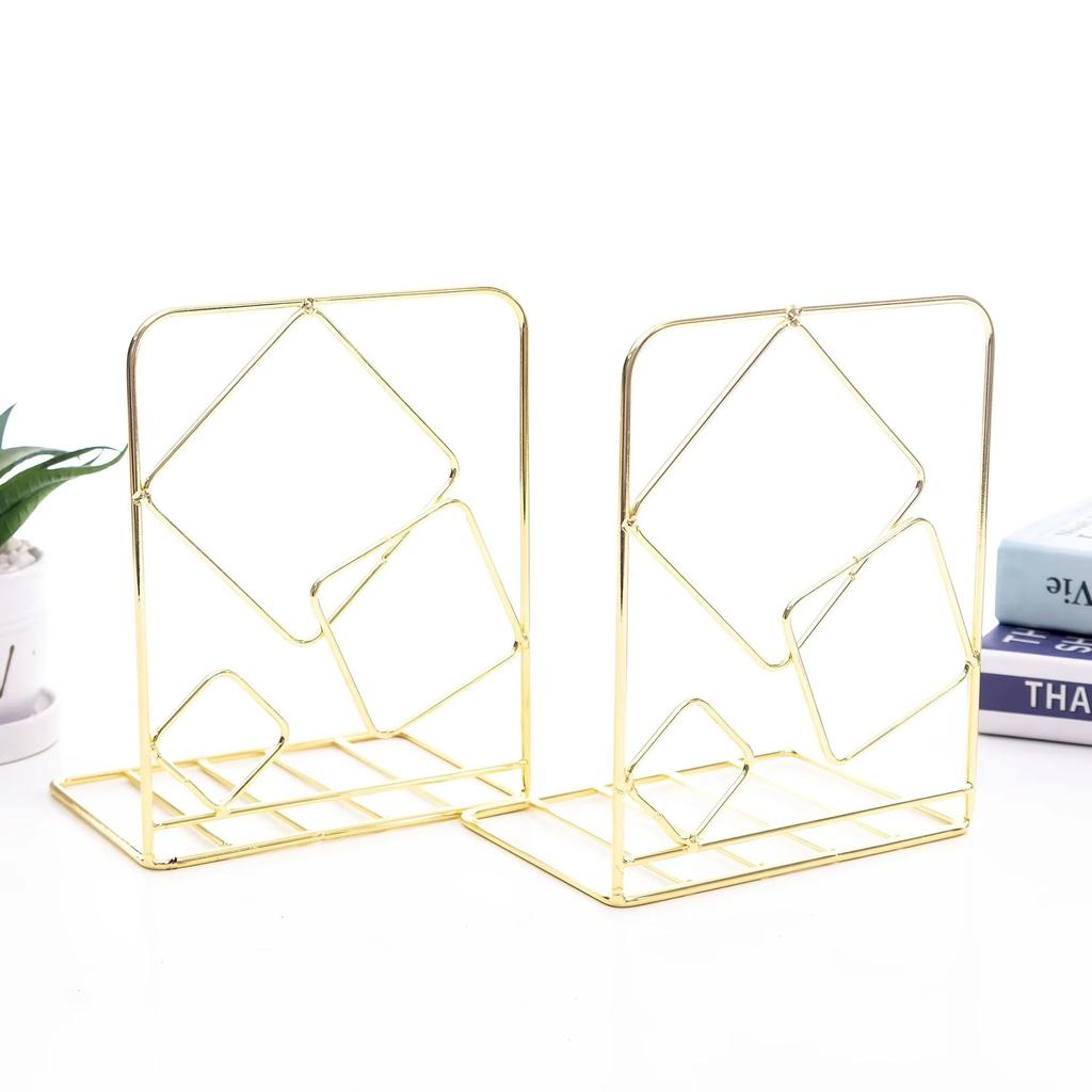 A Pair Iron Love Shaped Book Stand Study Accessories Book Storage Rack Holder Bookends For Office Home School Organizer Supplies