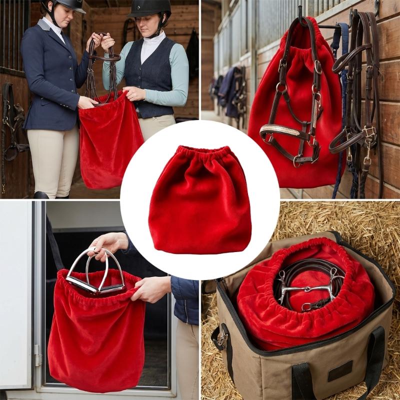 Englische Steigbügelabdeckung für Pferdesättel, Steigbügeltasche aus Fleece zum Schutz vor Kratzern und Beschädigungen bei der Lagerung