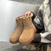 Women's Snow Boots Winter Fleece-lined Warmth Women Boots Large Size Round Toe Comfortable Female Short Boots