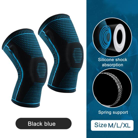 1 Pair Running Cycling Sports Knee Pads Ultimate Compression Knee Brace for Joint Pain Relief Professional Knee Guards