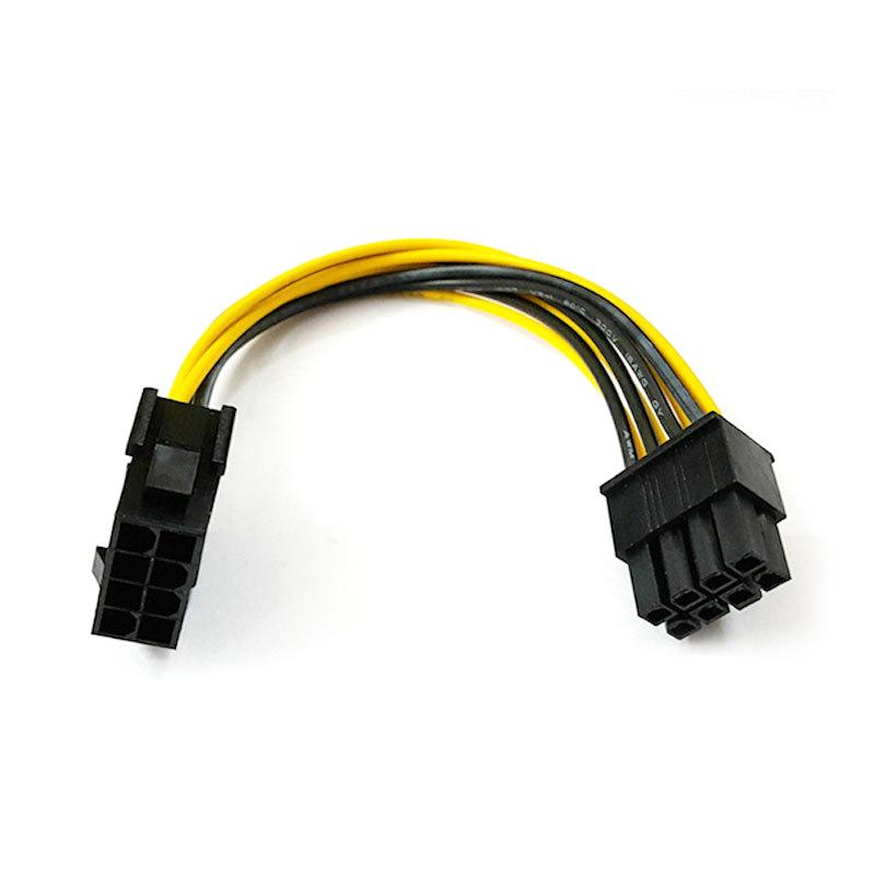 Adapter Pci-E Cpu Eps 8 Pin To Dual 8P Power Splitter Graphics Card For Mining Farm Video Card Gpu For Riser Extension Cable Sleeved Cable
