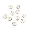 10Pcs Metal Enamel English Letters Charms Pendant For DIY Jewelry Making Necklace Bracelet Accessories
