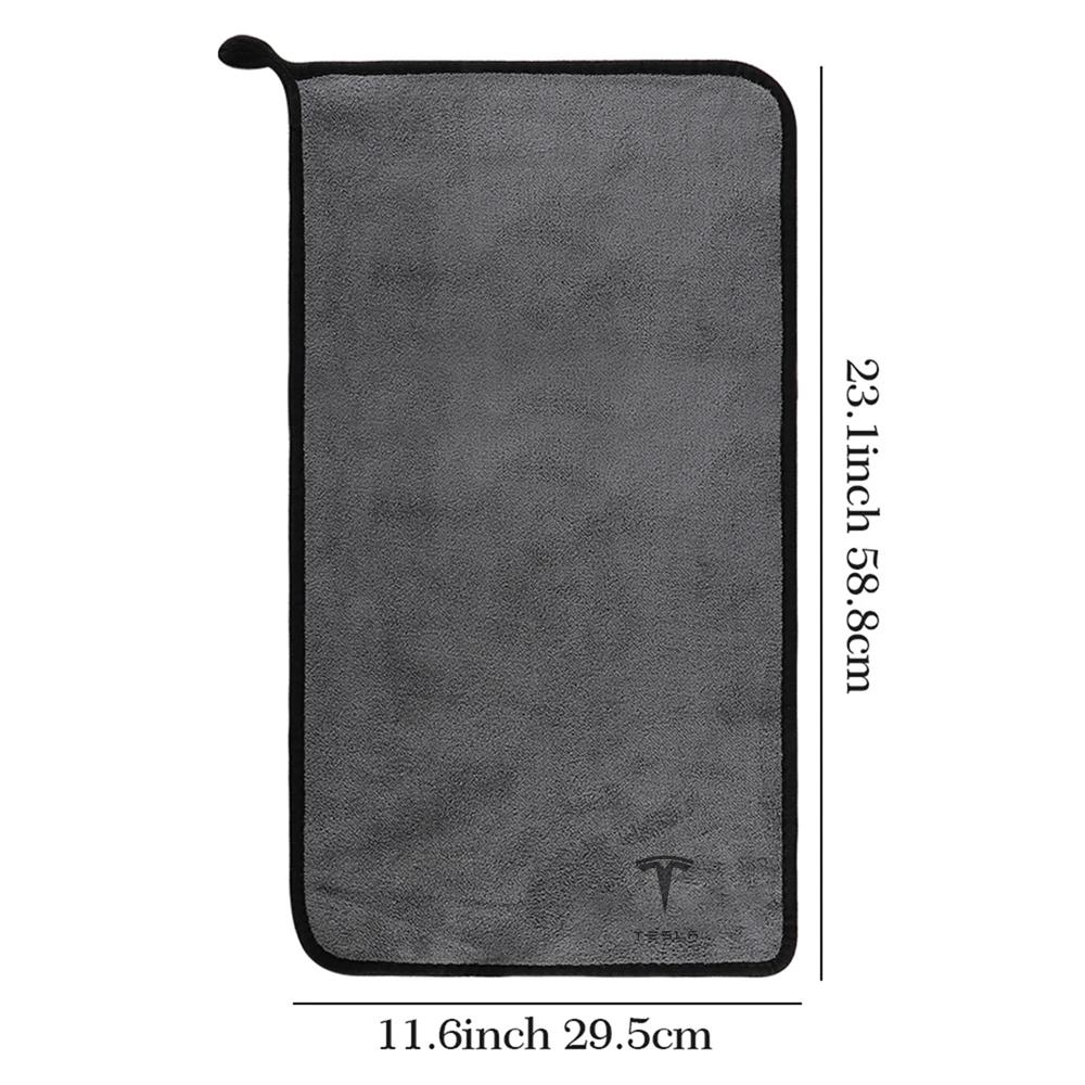 Car Sticker 2025 New Tesla Suede Clean Leather Cloth Car Washing Cleaning Tool Air Conditioner Outlet Cleaning Soft Brush For Te