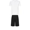 Adidas Taekwondo Round Neck Pullover Breathable Short Sleeve T-Shirt Fashion Simple Lace-Up Shorts Casual Sports Suit ADICLTS24CTKP-WG+S21ATMSH1T-BW