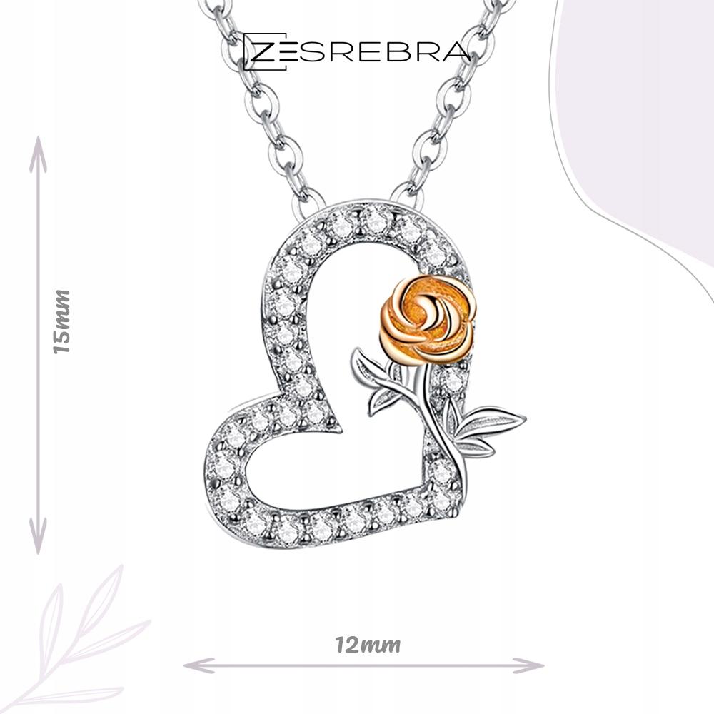 Řetízek Pr 925 S Srdcem A Růží