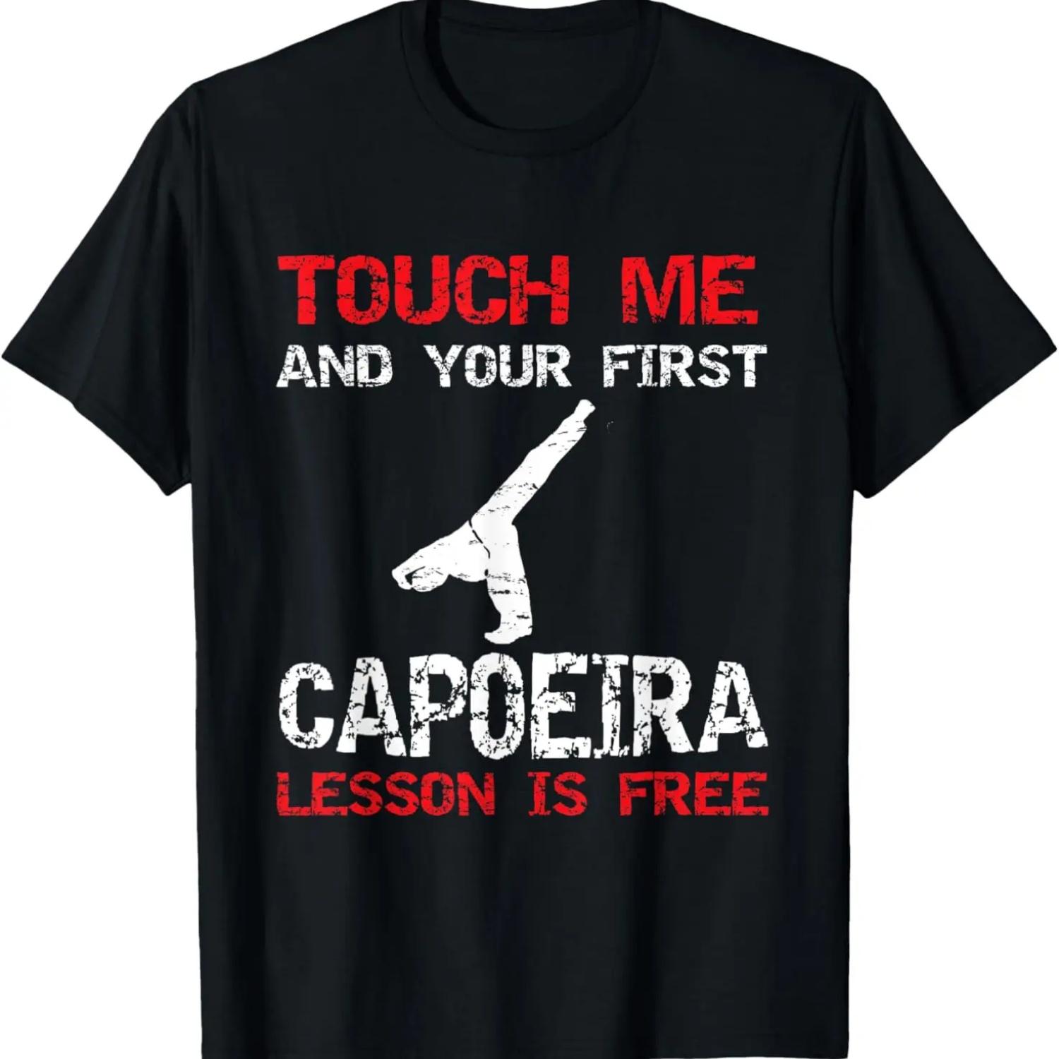 

Забавная футболка «Потрогай меня, и твой первый урок капоэйры будет бесплатным» XXXXXL чёрный