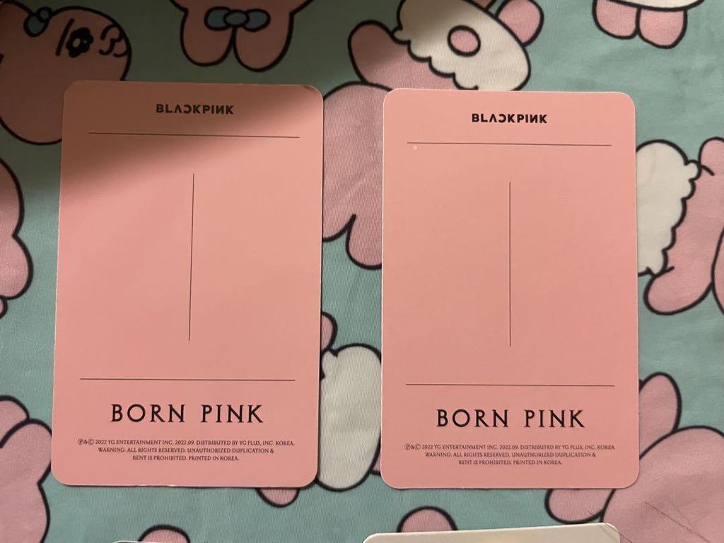 [USED] BLACKPINK trading cards