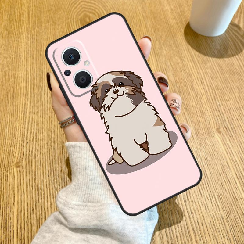 Cartoon Shih Tzu Dog Funda For OPPO Reno 10 11 12 13 14 Pro 14F 13F 12F 11F 7 8 Lite OPPO Find X5 X8 X9 Pro Case
