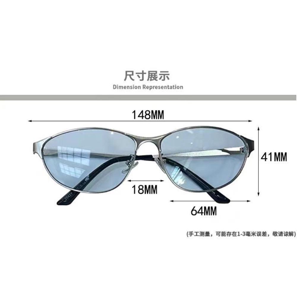 Y2K Sunglasses  Girl New Borderless Metal Fashionable Cool Versatile Luxury Brand High Quality Trendy Sunglasses