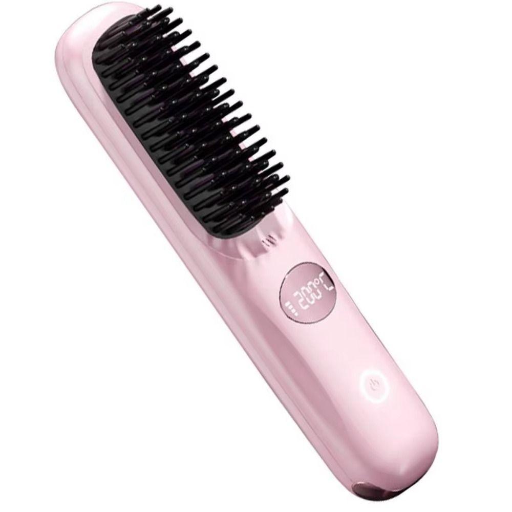 Dual-Function Operation Heating Comb Anti-Scald Protection USB Charging Hair Brush  Personal Care