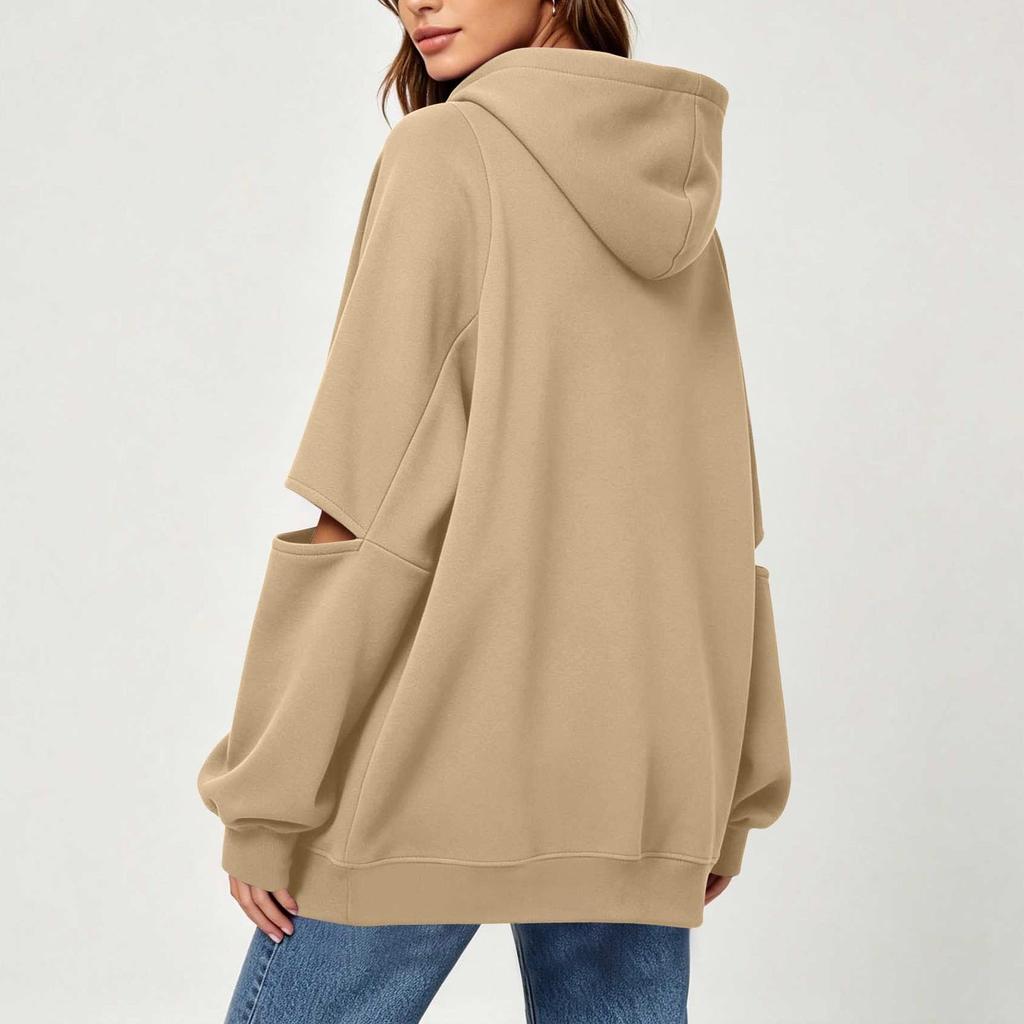Women's Fashion Pullover Sweatshirt, Color Long Sleeve Neck Casual Top