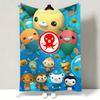 Cartoon TThe OOctonauts Throw Soft Warm Flannel Throw Blanket Multiuse for Sofa Bed Office Nap
