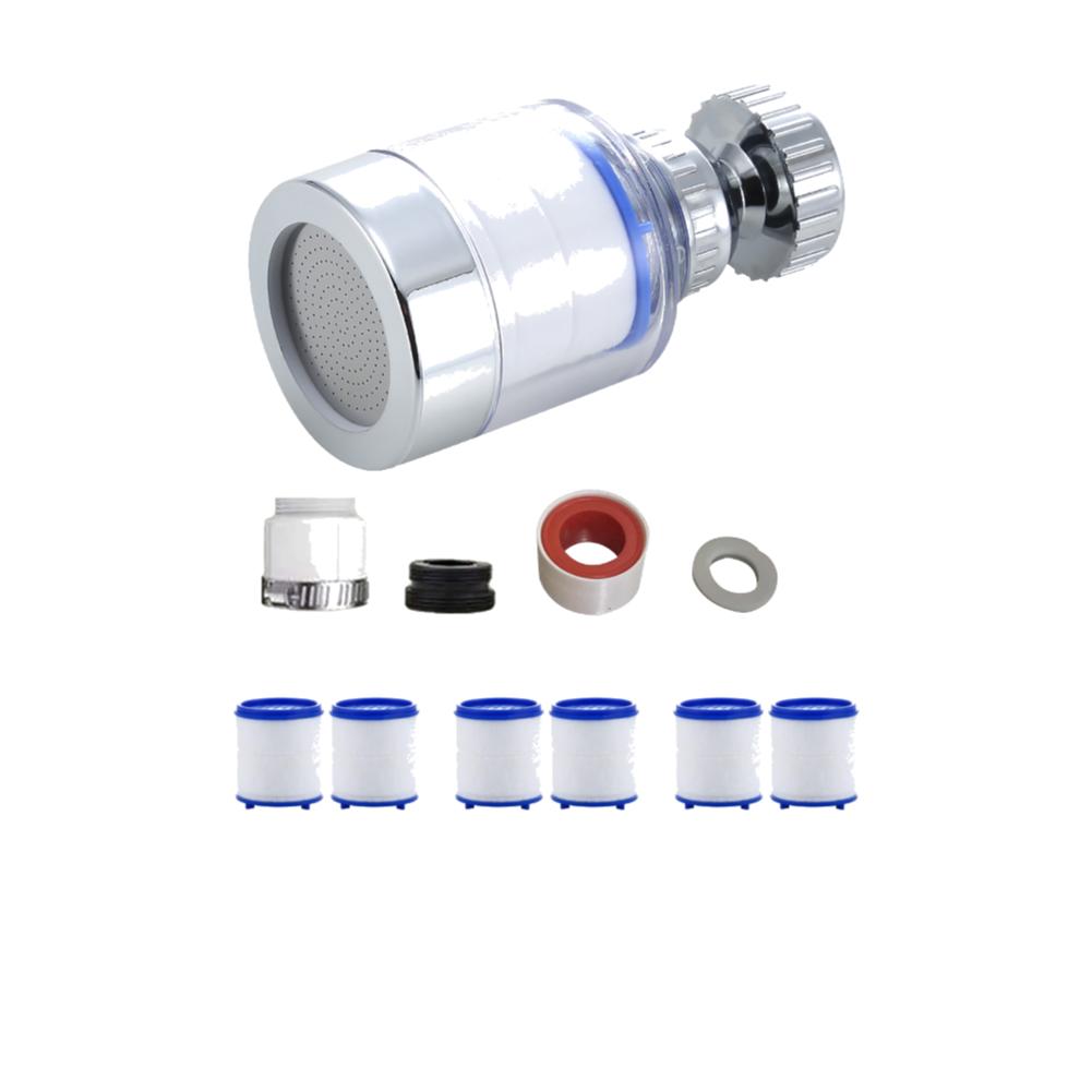 Faucet Filter Element Water Purifier Filter Remove Chlorine Heavy Metal Faucet Adapter PP Cotton Filtration for Kitchen Bathroom