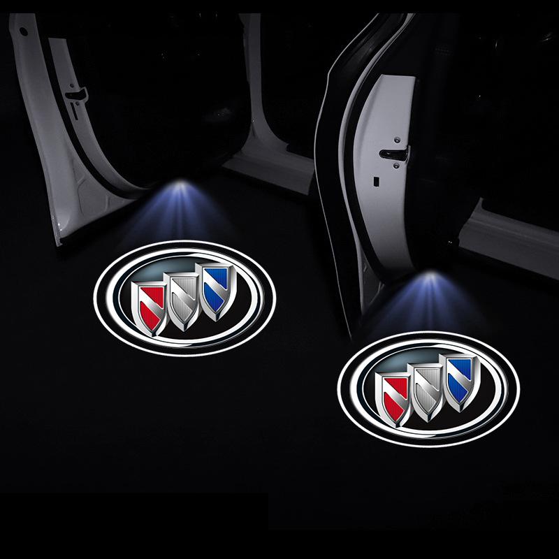 2 Stück Auto Tür Emblem Licht LED Willkommensleuchte Kabelloser Laserprojektor Für Buick Verano Velite Lesabre Riviera Avenir GL6 GL8 Envision Excelle