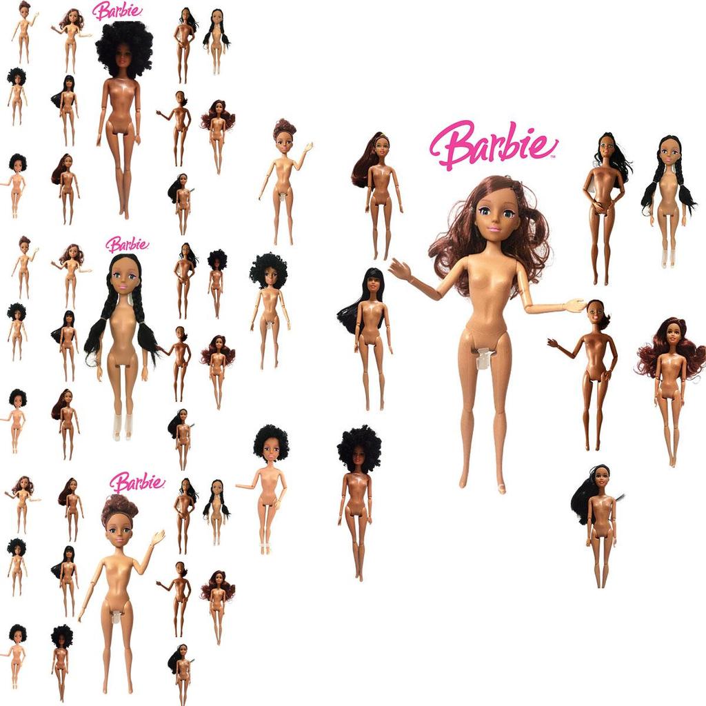 Arical Doll Toy 11.5 Inch 4d Brown African Jointed Doll 30cm Height Plastic Material Static Display