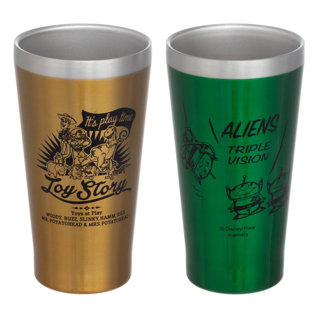 maebata Disney Toy Toy Pair Tumbler Vacuum Insulated 340ml Stainless Steel Tumbler Present Gift 51382 Warm/Cold