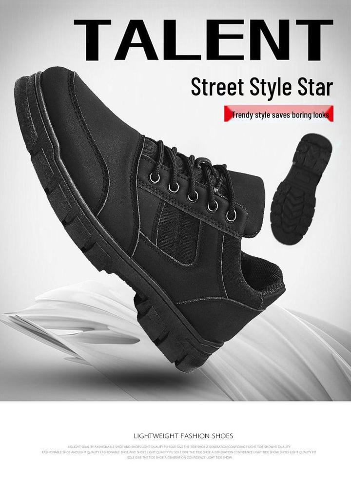 Herren Große Größen Atmungsaktive Lässige Baumwoll-Arbeitsschuhe für Herbst/Winter - Sportliche & Trendige Arbeitsschutzschuhe