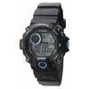 Klefer Women's Digital Waterproof Multi-Function Watch with Urethane Strap, Black, TS-D156-BL