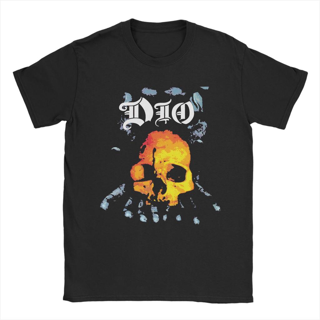 Dio Band We Rock  T-Shirt Men Women  Novelty 100% Cotton Tees Crew Neck Short Sleeve T Shirt Printing Clothing