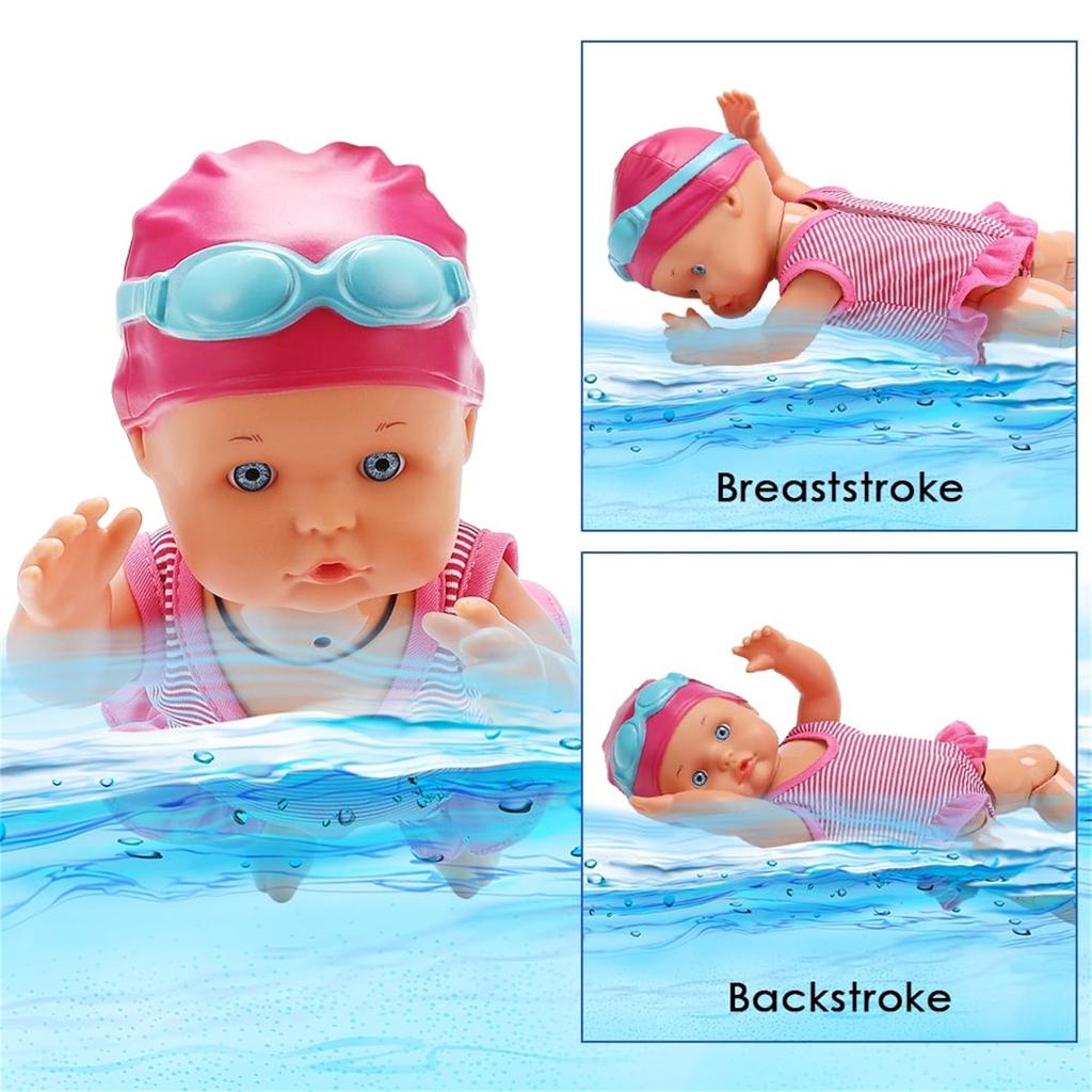 Electric Swimming Doll For Pool Bath, Bathtub Toys, Kids, Child, Pool Toys