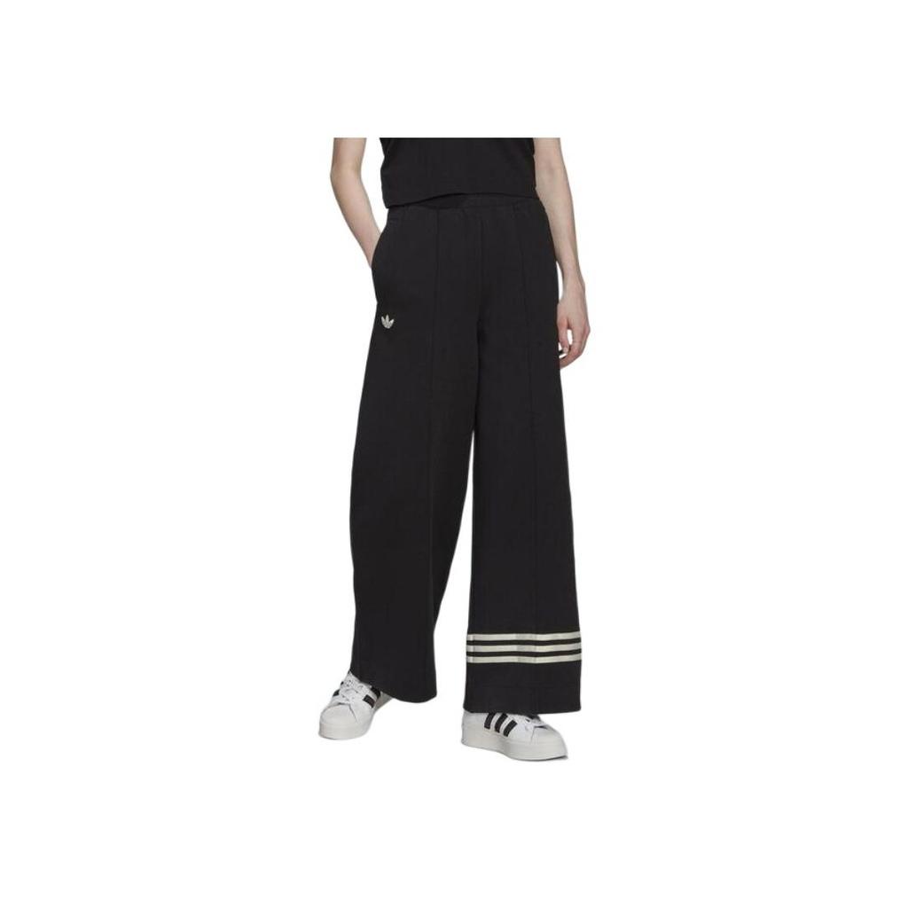 Adidas Originals Trefoil Track Pants With Embroidered Logo And Three Stripes Women Bottoms Black HM1746
