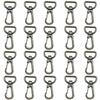 Craft Parts Shop 15mm Antique Gold Snap Clasps (20 Pieces) for Shoulder Belts and Keychains