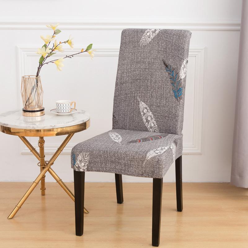 Dining Room Chair Cover Elastic Print Kitchen Parsons Chair Covers Spandex Chair Decorative Furniture Protective Cover