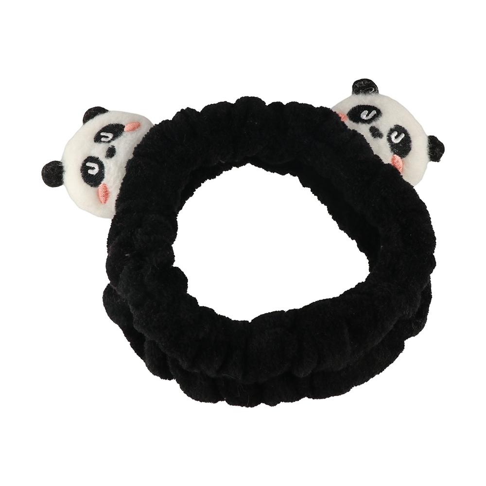 Sweet Cartoon Headband Kawaii Furry Panda Hair Hoop Animal Ears Makeup Headwear Women