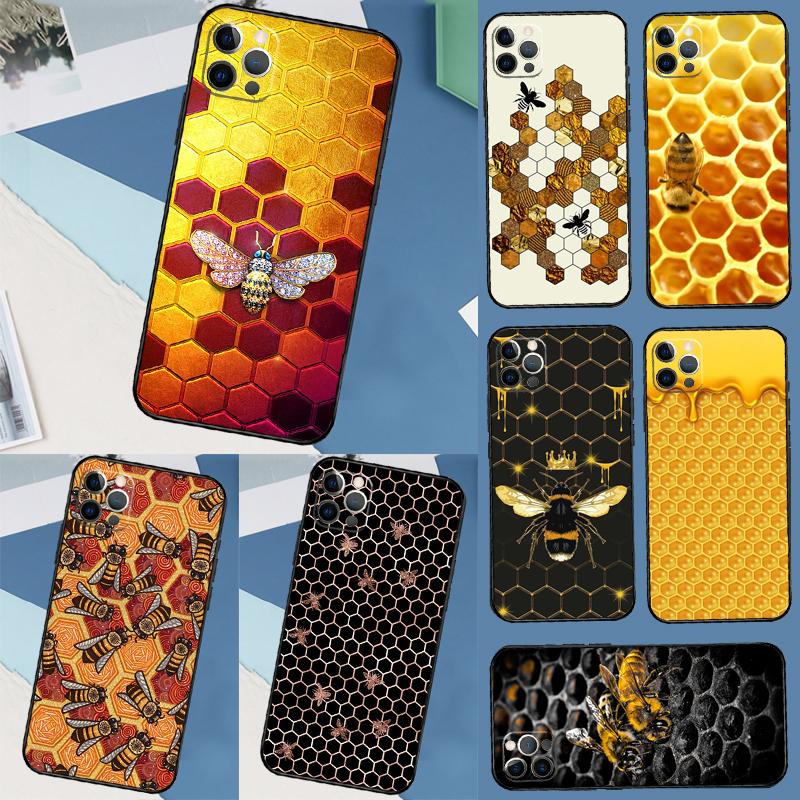 Honeycomb Honey Bee Case For Samsung Galaxy S25 Ultra S20 S21 S22 S23 S24 Ultra S9 S10 Plus S25 FE Cover Coque