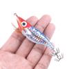 10Pcs Luminous Squid Jigs Lures Fishing Hard Fishing Lures Glow Squid Jig Hooks