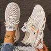 Women'S Breathable Mesh Sneakers - Lightweight Casual Walking Shoes with Cushioned Air Sole Ladies Sneakers, Comfortable Footwear