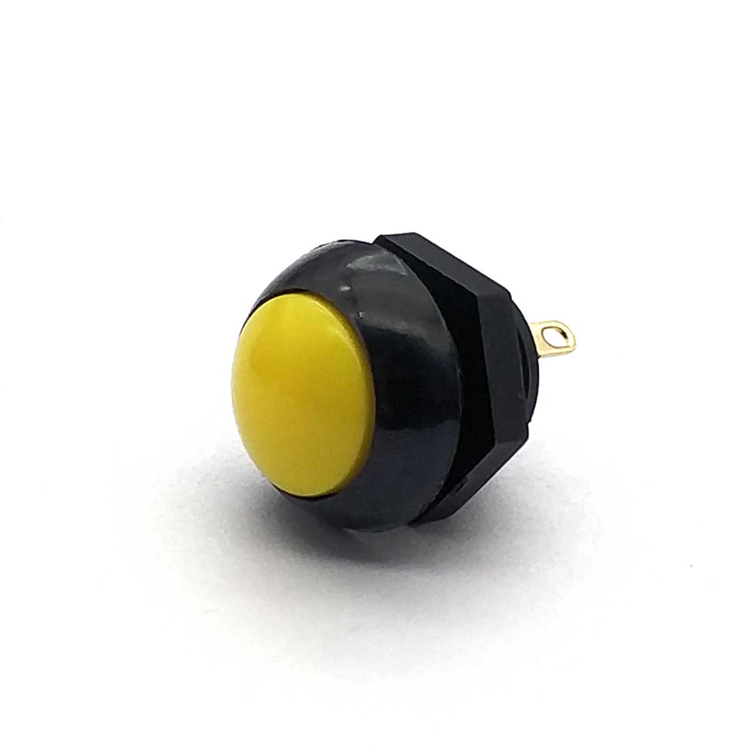 

0 T T0 P9-21649 IP68 12MM Пластикова водонепроникна кнопка Кнопка Круглий перемикач Перемикач скидання жовтий
