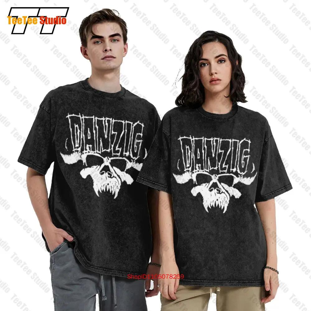 Authentic Danzig Tribal Skull Logo Shirt V5AT Oversized