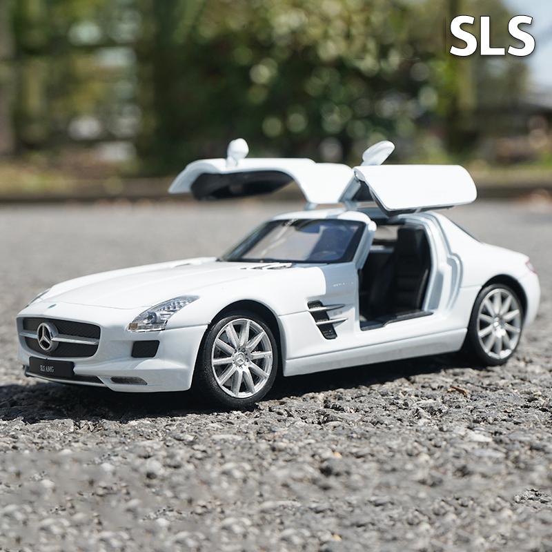 WELLY 1/24 Mercedes-Benz SLS AMG Alloy Car Model Diecasts & Toy Vehicles Collect Car Toy Boy Birthday Gifts