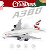 QIYUMOKE 1/240 Scale A380 British Airways Model Kit (30cm Long) - Airbus A380 Resin Airplane Model with Display Stand, Aviation Gift and Display Decor