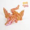 3D Printed Dinosaur Wyvern Figurine with Movable Wings & Joints - Dragon Egg Toy Action Figure