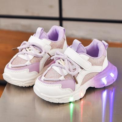 Children Led Shoe Girls LED Lighted Sneakers Glowing Shoe for Kids  Breathable Casual Infant Toddler Baby Shoes