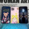 S-Sailors Anime Moon Phone Case For IPhone 17 16 15 14 13 12 Mini 11 Pro Plus Soft Silicone Cover