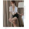 Rotic Teacher Sexy Office Lady Secretary Open Bra Uniform Play Outfit Shirt Woman Porn Suit Clothes Lingerie See Deep V