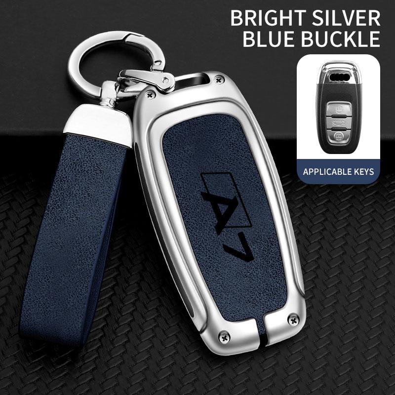 For A7 S7 4G Quattro 2015 2020 Remote Control Protector Car Accessories Fashion Zinc Alloy Car Key Cover Protective Case