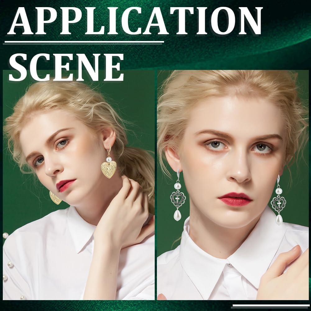 Beebeecraft 20Pcs 2 Color U Shape Earring Hook 18K Gold Platinum Plated French Ear Wires Open V Shape Dangle Earring Findings for DIY Earring Making