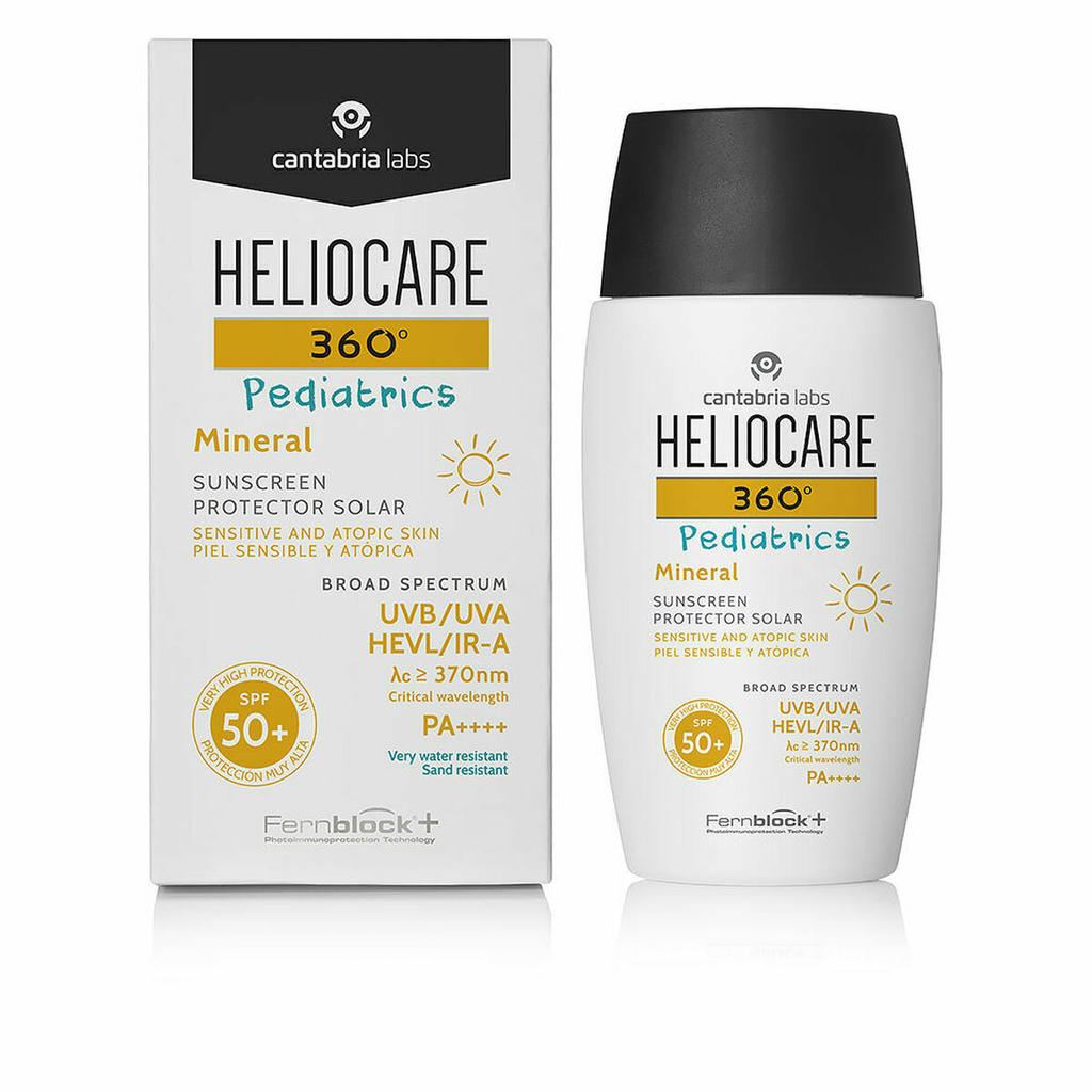 Cantabria Labs, Heliocare 360º Pediatrics, Mineral, High UV Protection, Sunscreen Cream, Body, Mineral, 50 Ml