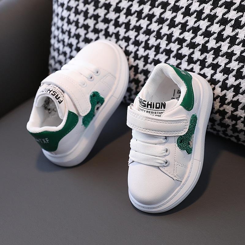 New Autumn Children's Sneakers, Panda Baby Girls' White Shoes, Boys' Casual shoes1-6Years Old