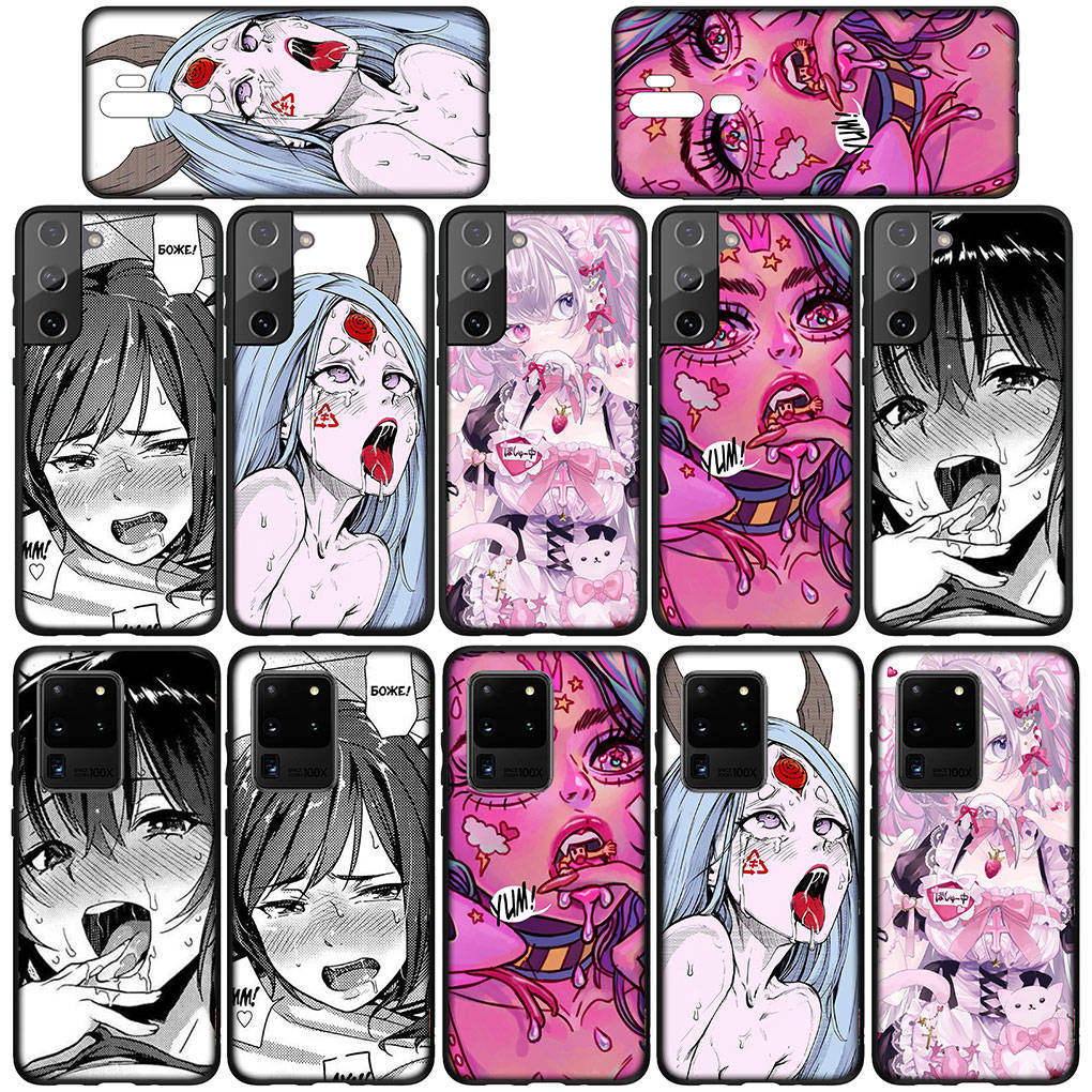 Phone Case for Samsung Galaxy S25 S24 S23 iPhone 16 15 Xiaomi Redmi Note 14 13 12 16E 11 Pro Max OPPO Moto Huawei Anime Girl Sugoi Senpai Waifu Cover