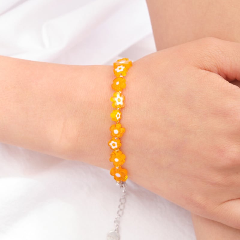 

cotoit Orange Flower Bracelet Rubber band-170mm